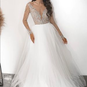 NWT Long Sleeve Wedding Dress
